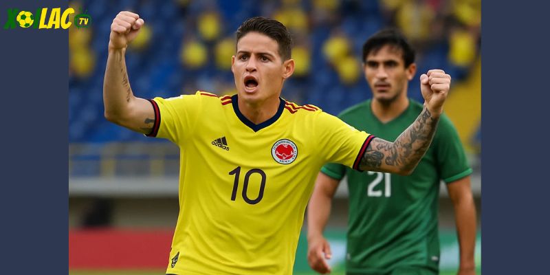 Rodríguez giúp Colombia giành vé World Cup với bàn mở tỷ số. Rodríguez giúp Colombia giành vé World Cup với bàn mở tỷ số.